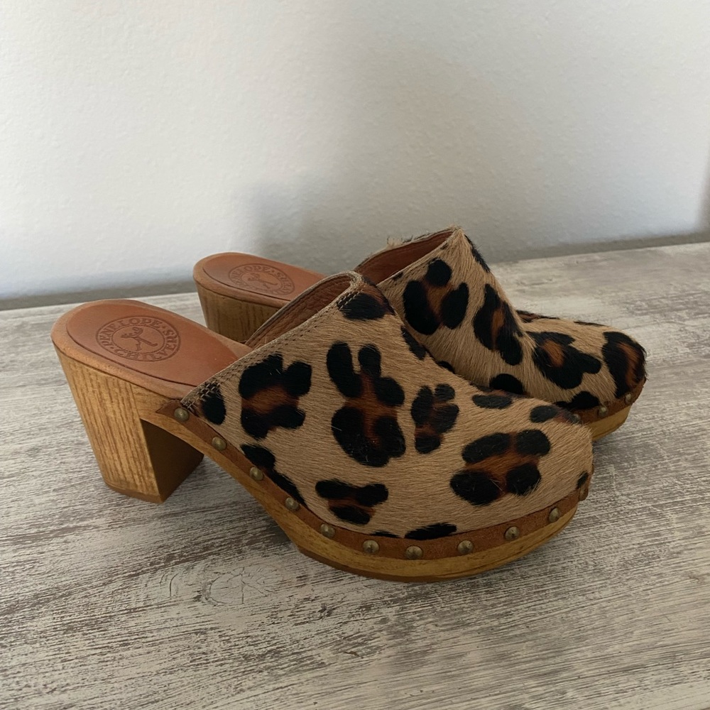 Penelope Chilvers Cheetah Clogs